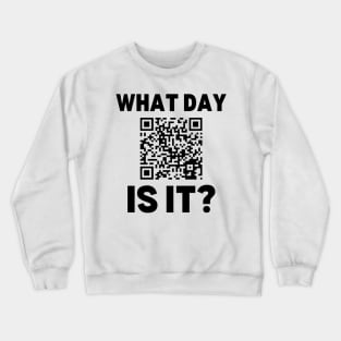 It is Wednesday My Dudes QR Code Crewneck Sweatshirt